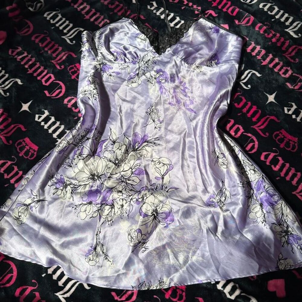 apt. 9 floral satin slip dress / nightgown Size L